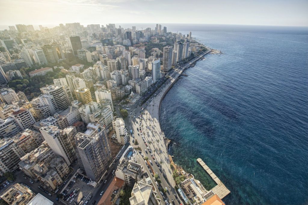 Letecký pohled na Bejrút v Libanonu | bigevil600/123RF.com
